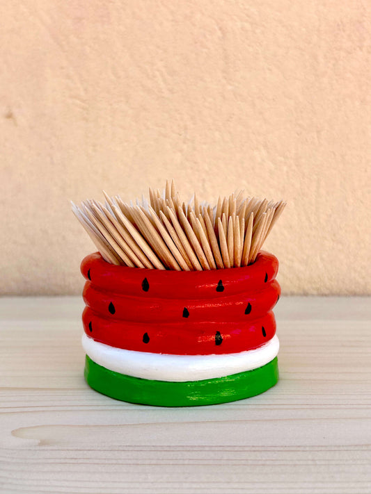 palillero de ceramica watermelon 2